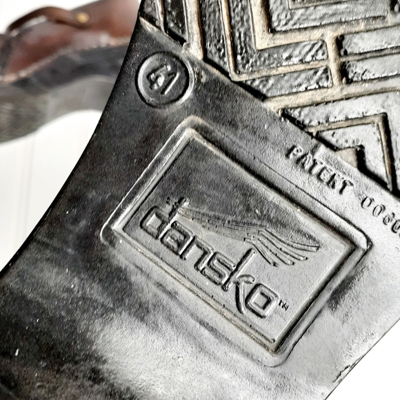 Dansko Marcelle Women's Brown Leather Clogs - Picture 15 of 16